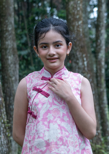 Floral Pearl Cheongsam Dress